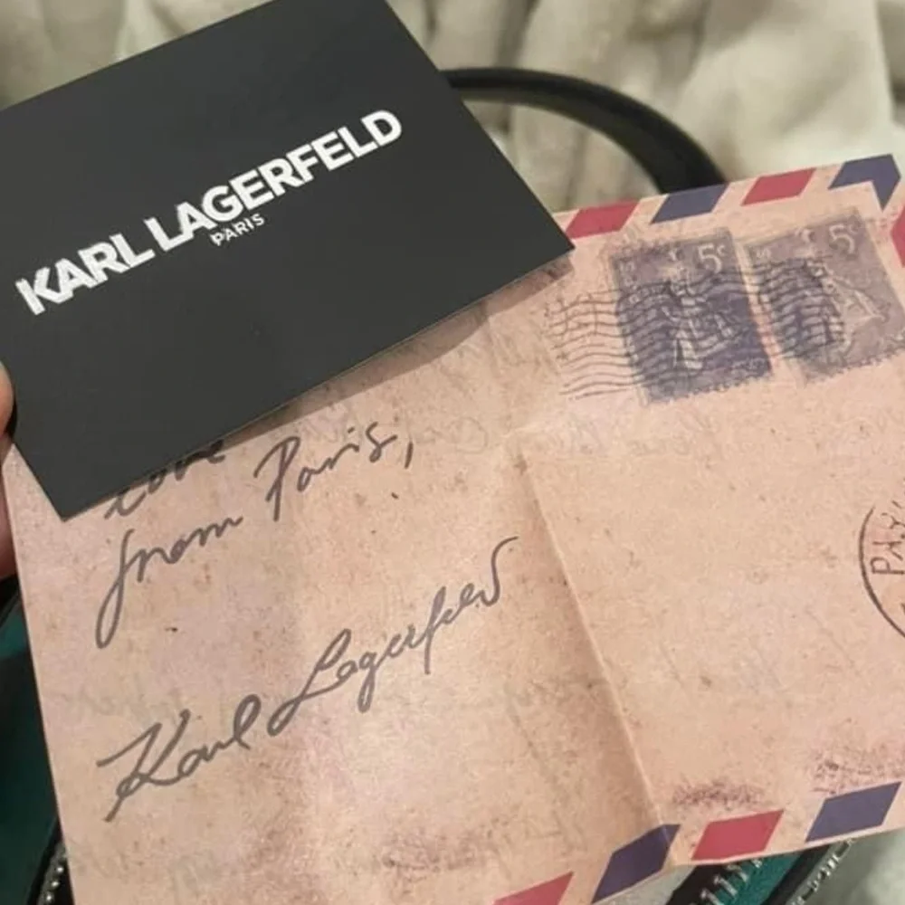 Karl Lagerfeld Paris Teal Dome Crossbody Bag - Picture 6 of 6